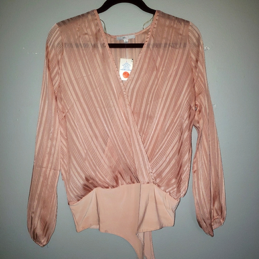 Sheer V-neck Bodysuit